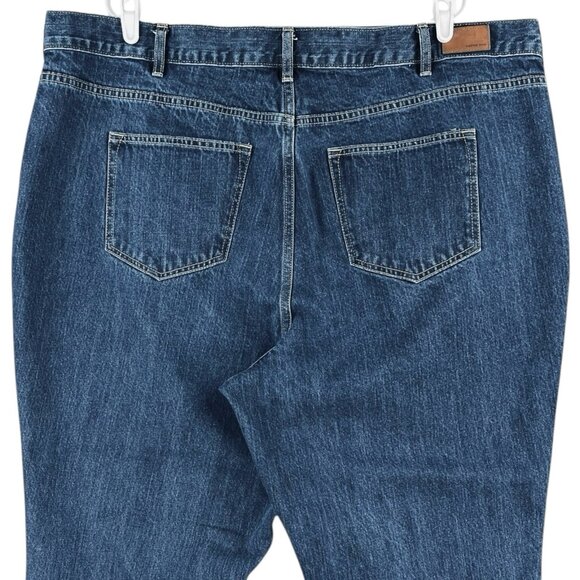 NWOT Lands' End Women's High Rise Straight Leg Blue Denim Jeans Plus Size 26W - Picture 4 of 11